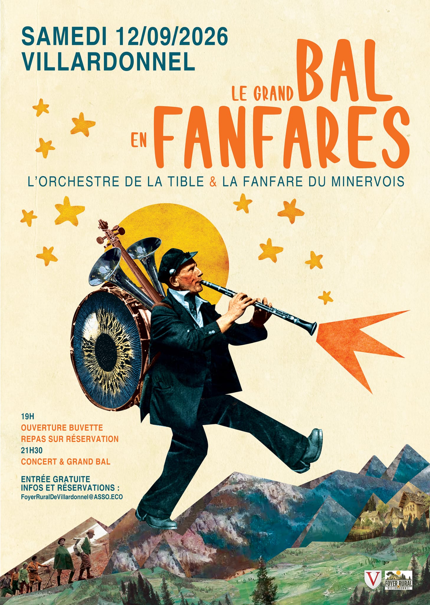 Affiche du Grand bal des fanfares
