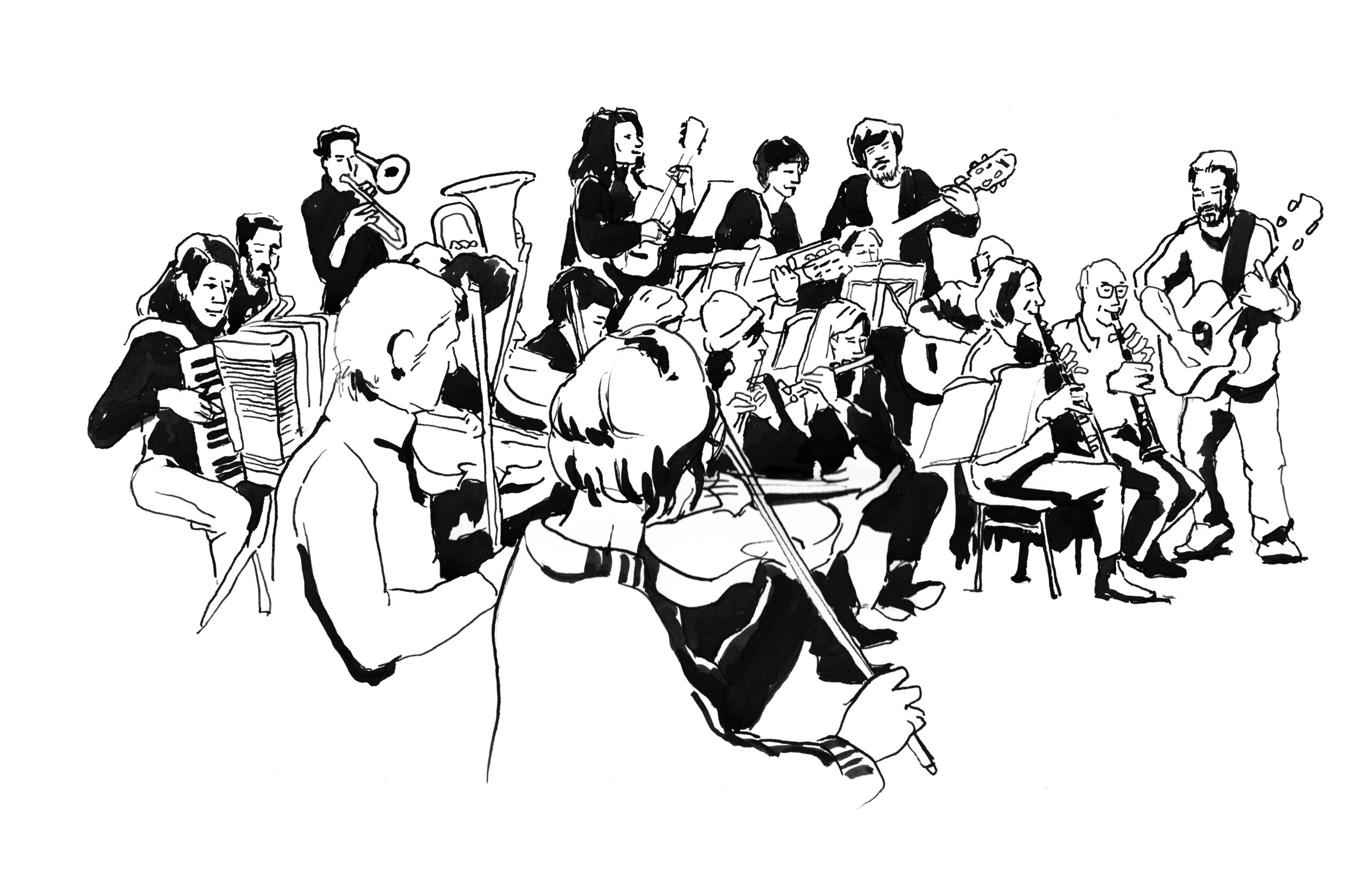 répétition de l'orchestre